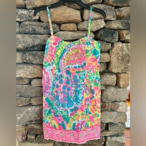 LILLY PULITZER spaghetti strap SHELLI dress Size 4 pink